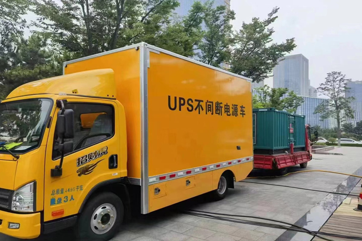 湟中发电机租赁施工现场