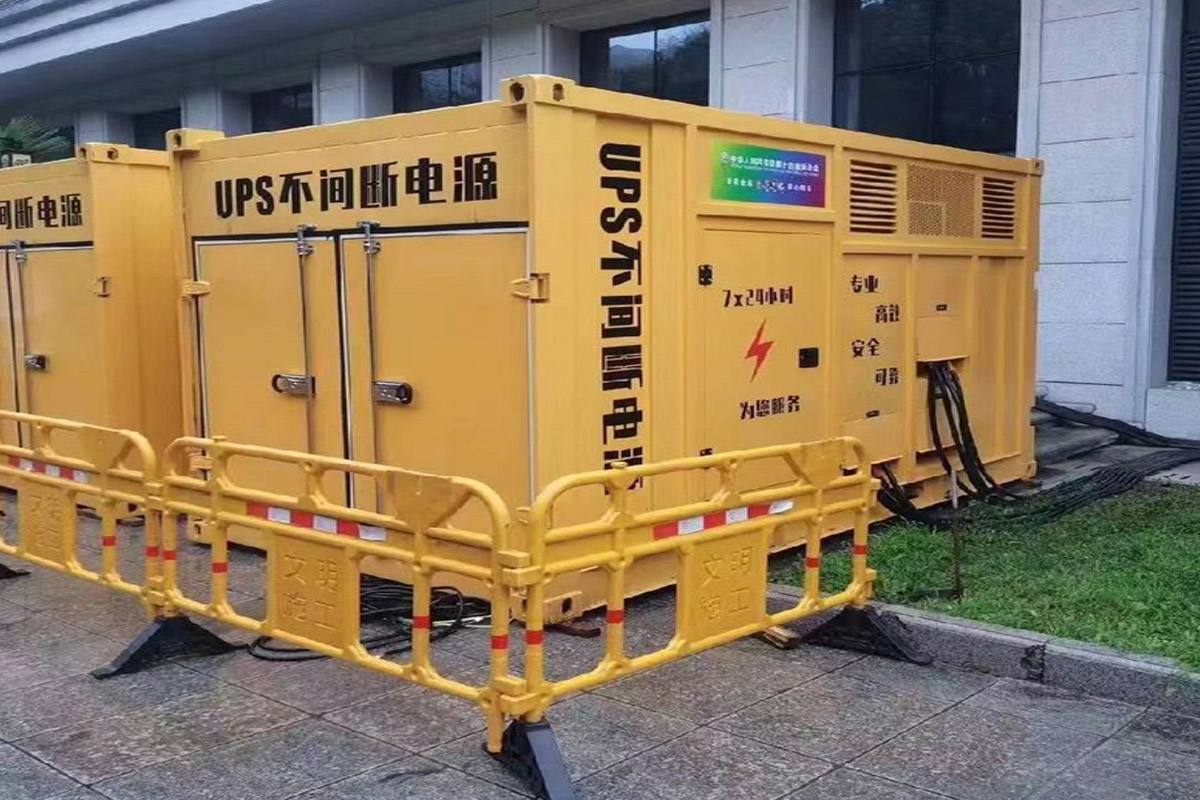 湟中发电机租赁施工现场