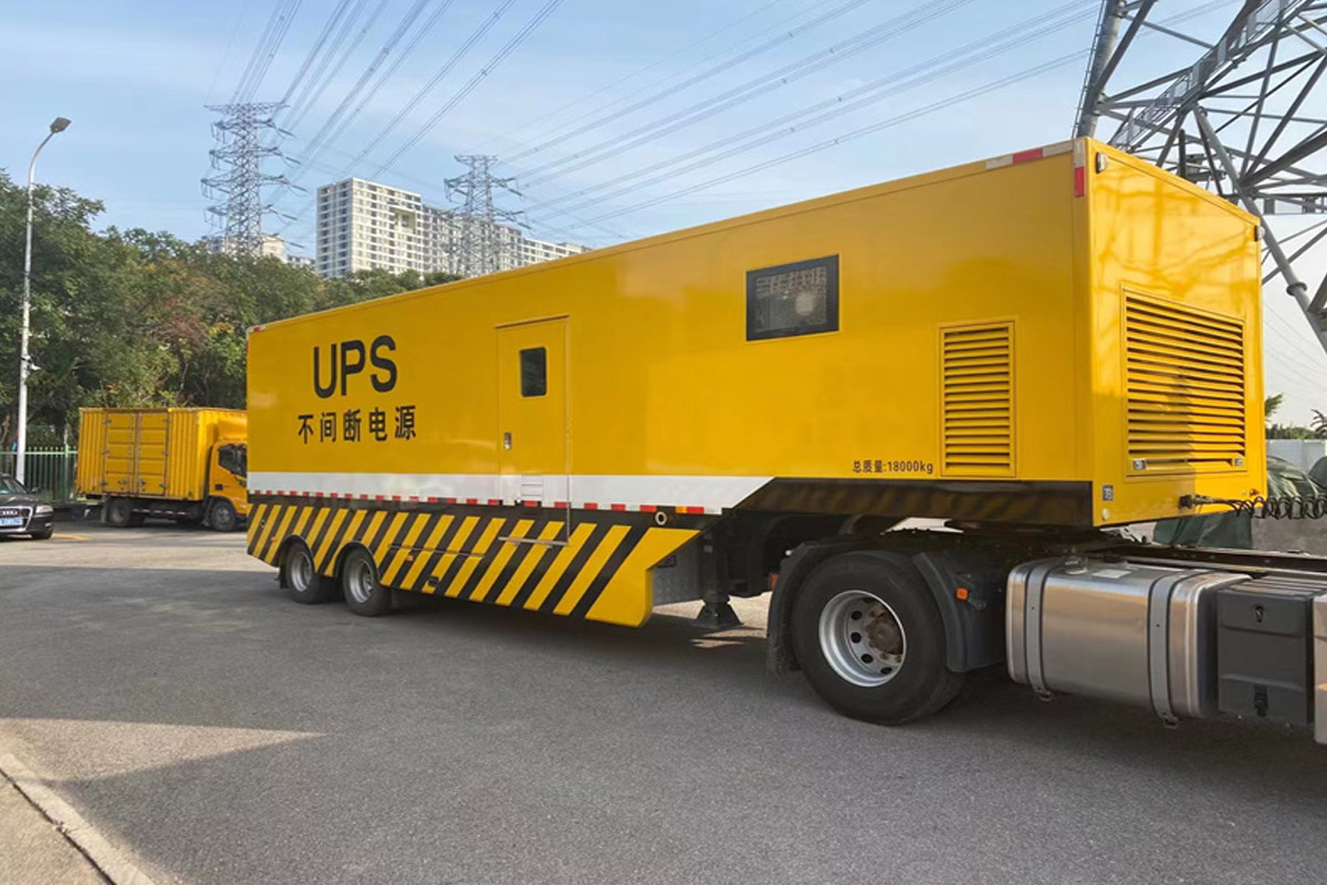 湟中发电机租赁施工现场