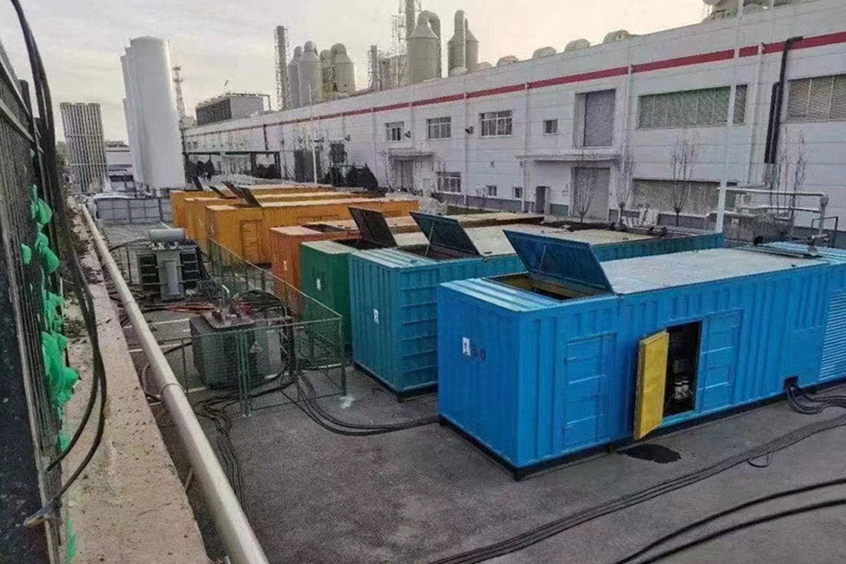 湟中发电机租赁施工现场