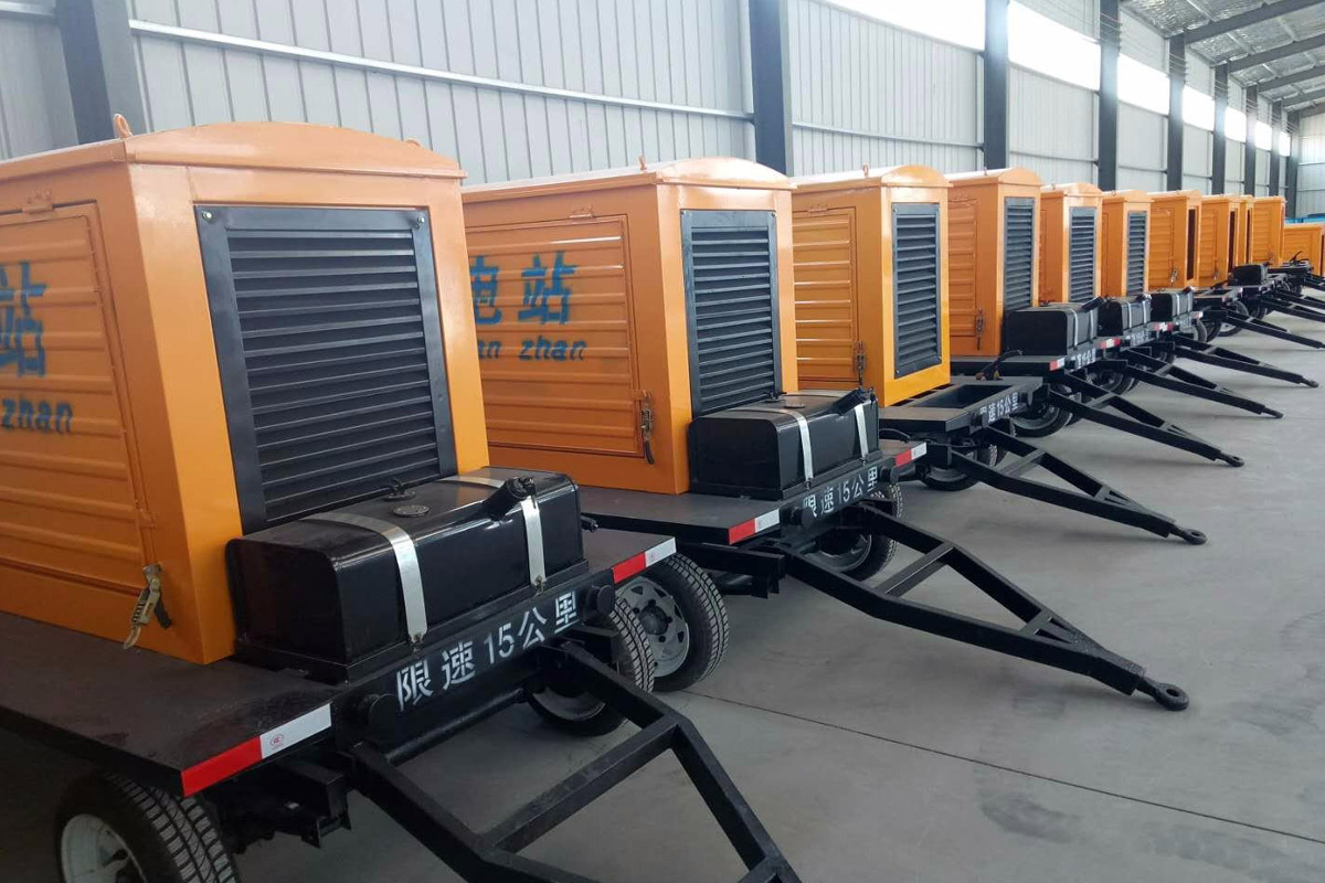湟中发电机租赁施工现场